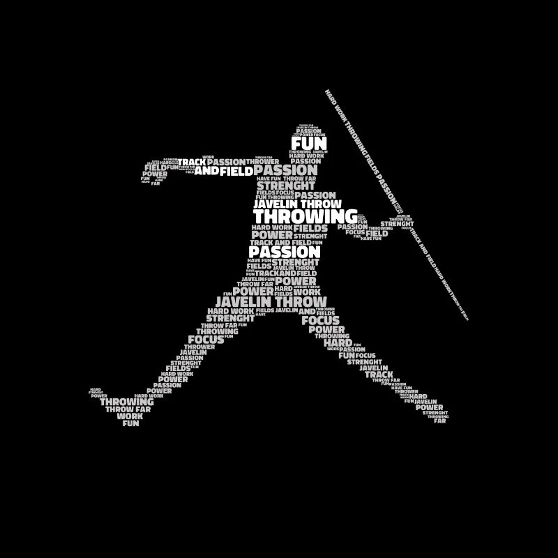 Speerwurfstrecker Leichtathletik Speerwerfer