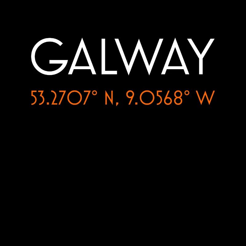 Galway Ireland minimalist coordinates