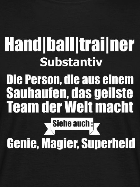 Handballtrainer Substantiv