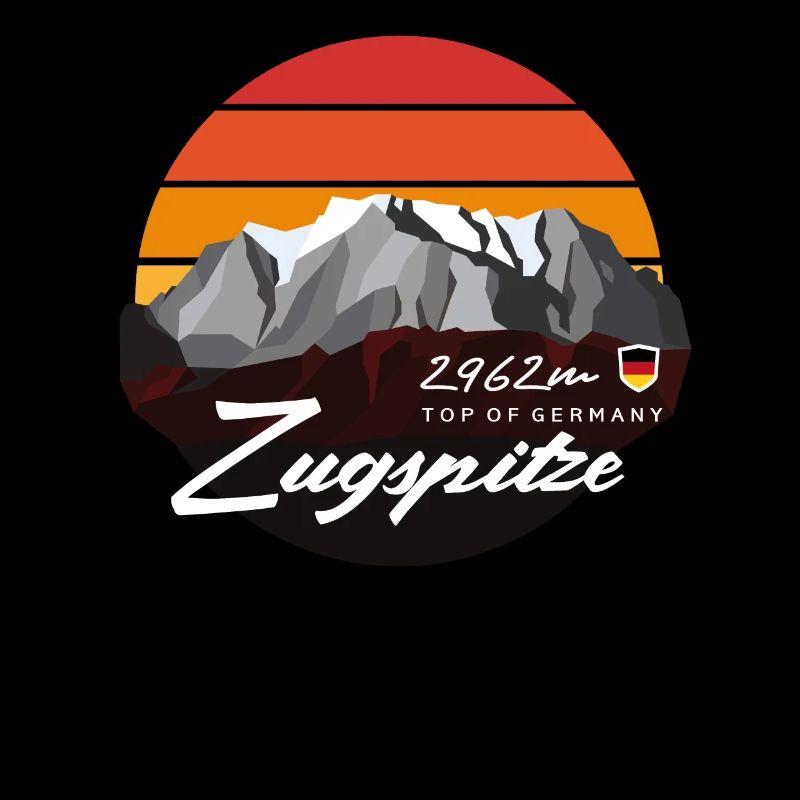 Zugspitze Garmisch Partenkirchen Bayern Low Poly