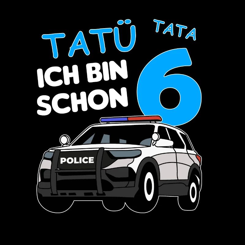 Ich bin schon 6 | 6. Geburtstag Polizei Jungen