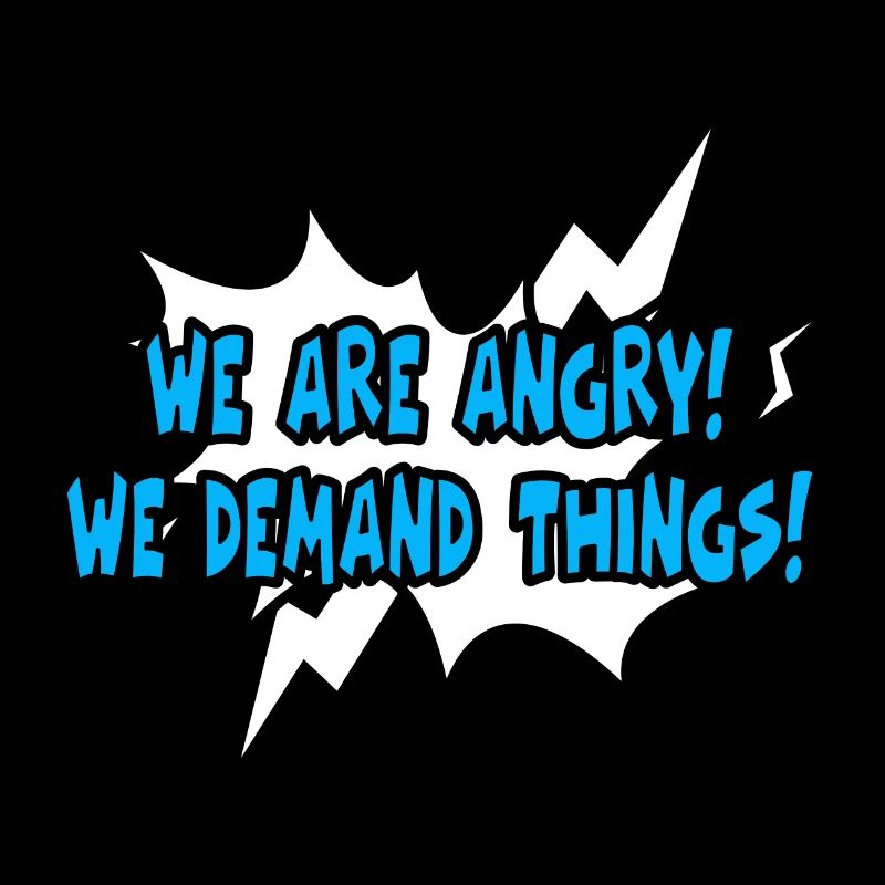 We Are Angry Comic Style Protest