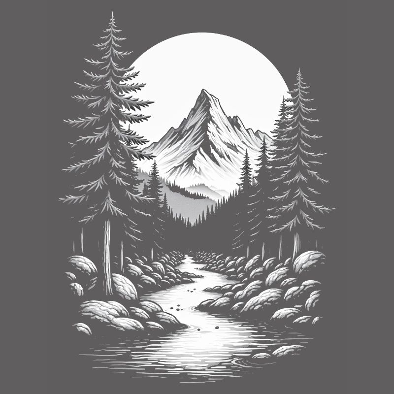 Landscape Nature Mountains Forest Trees Tree River Mountain