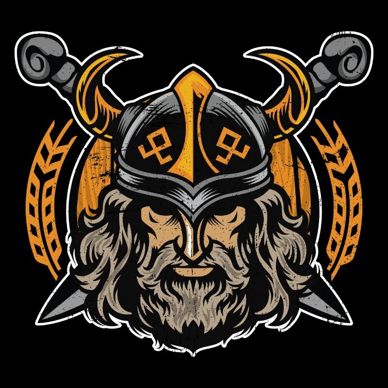 Wikinger Odin | Rabengott Krieger Walhalla Valknut