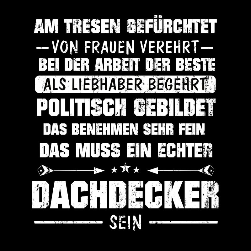 Dachdecker Tresen Dachdecken Geschenk