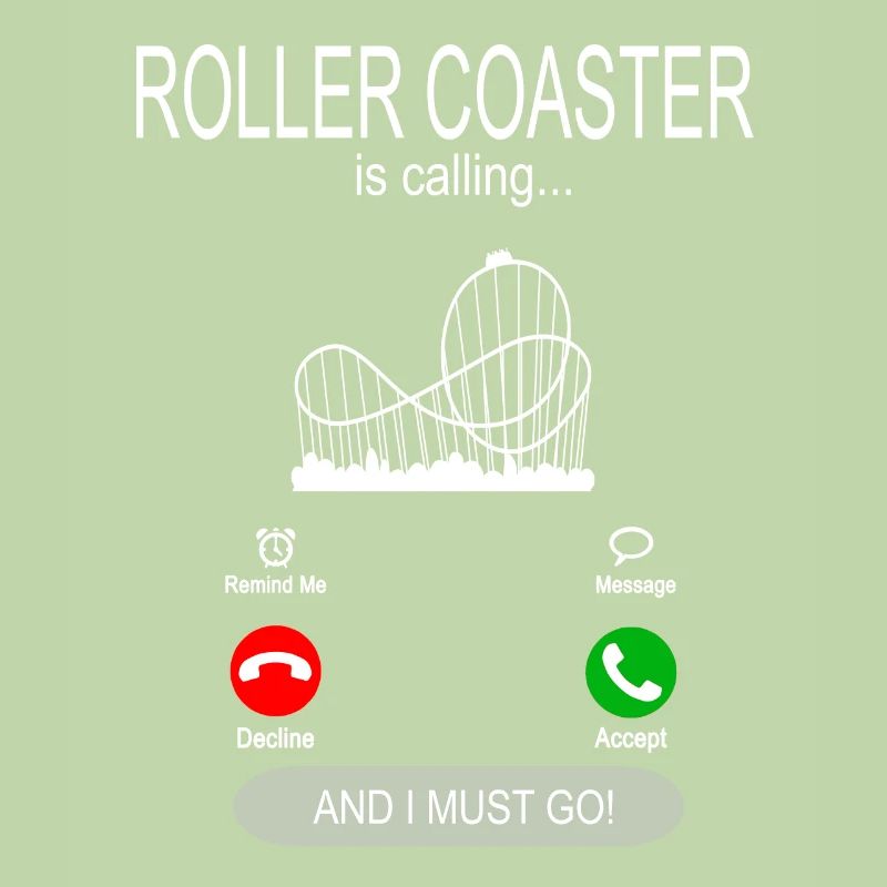 Roller coaster is calling roller coaster waiting for fun fair