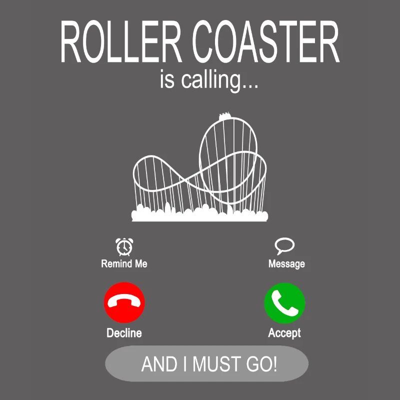 Roller coaster is calling Achterbahn wartet Kirmes