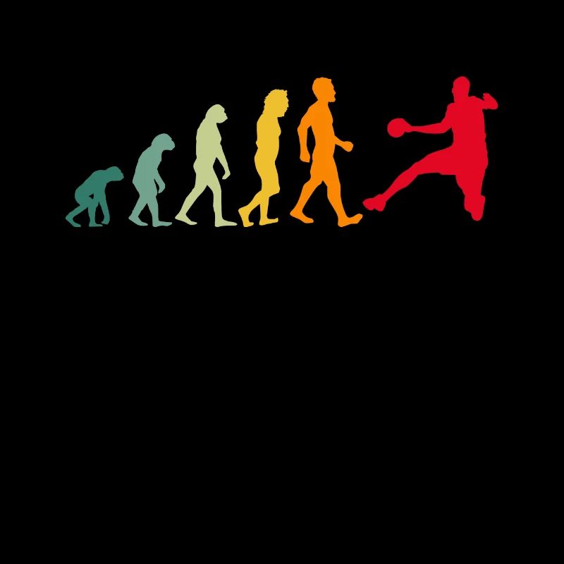 Joueur de handball évolution handball