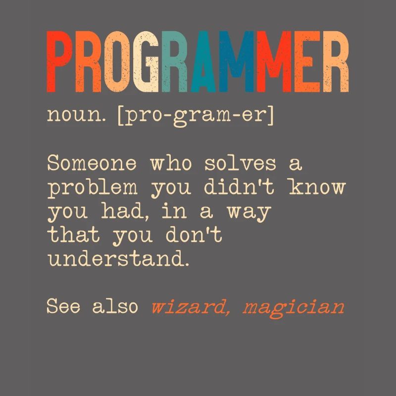Funny Programmer Definition Software Developer