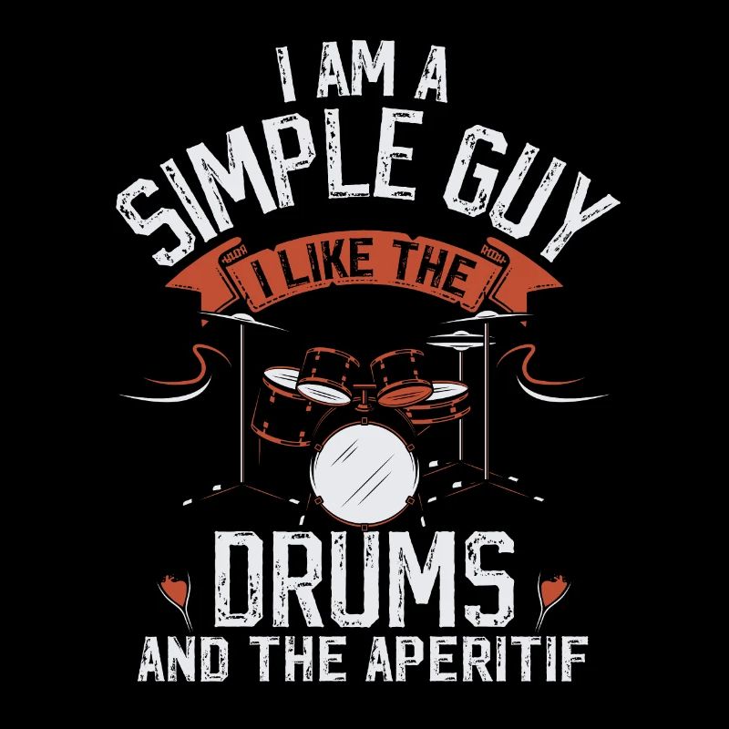 Gift Man Drummer Instrument Schlagzeug Aperitif