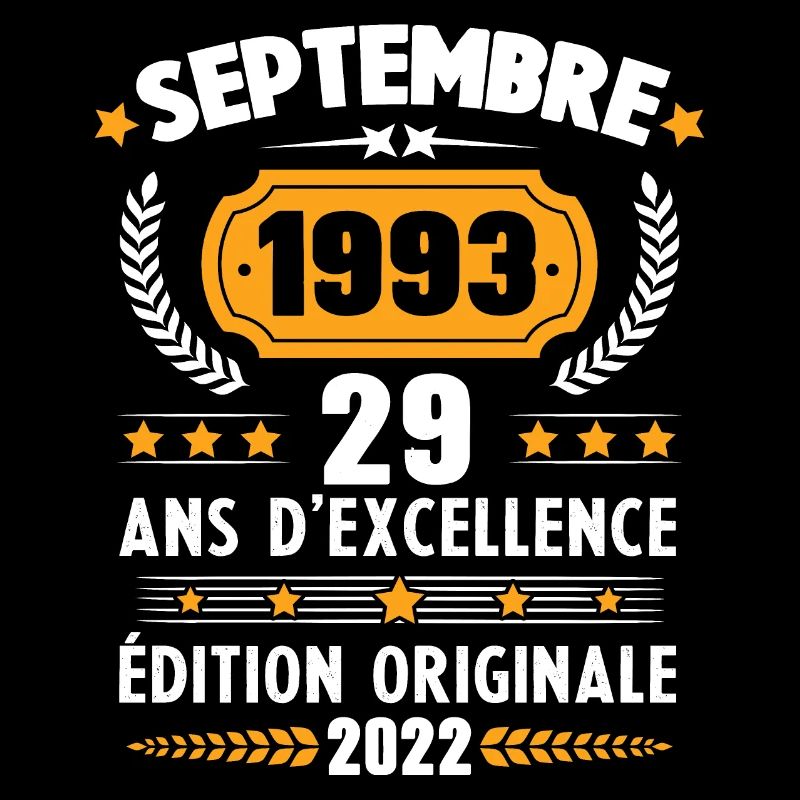 Cadeau D'anniversaire Rétro 29 Ans Septembre 1993