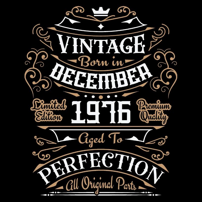 Vintage Dezember 1976, Retro Geburtstagsgeschenk