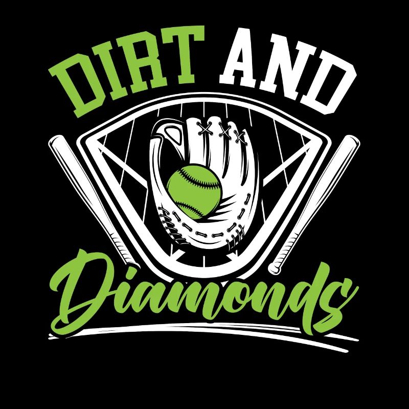 Dirt And Diamonds Softball Spieler Pitcher Catcher