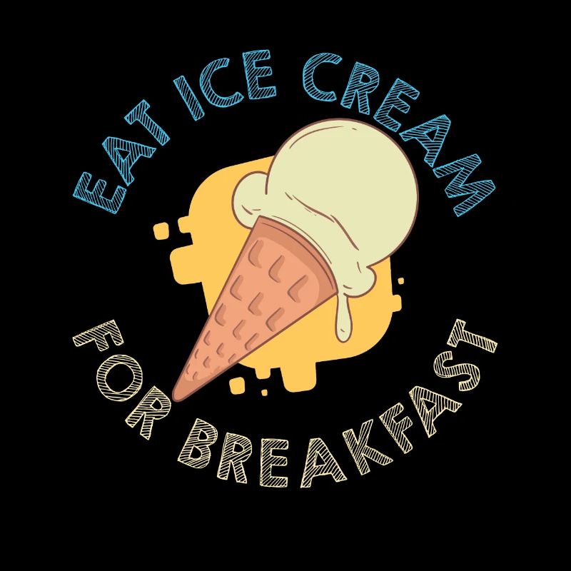 Glaces pour le petit déjeuner Eiscreme Eis