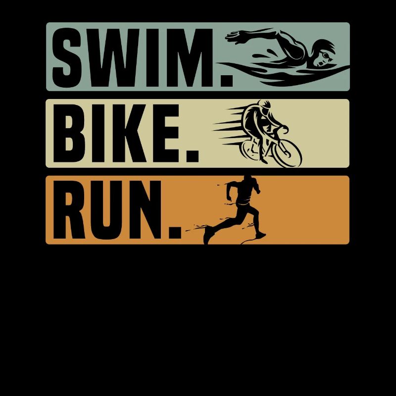 Triathlon Athlet Triathlet Schwimmen Radfahren Laufen