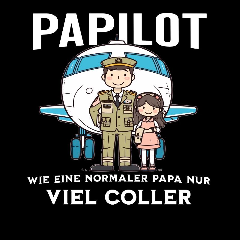 Lustiges Papilot Papa Geschenk Vatertag
