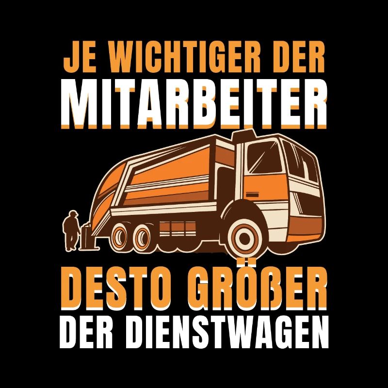 Müllmann Müllabfuhr Je wichtiger der Mitarbeiter