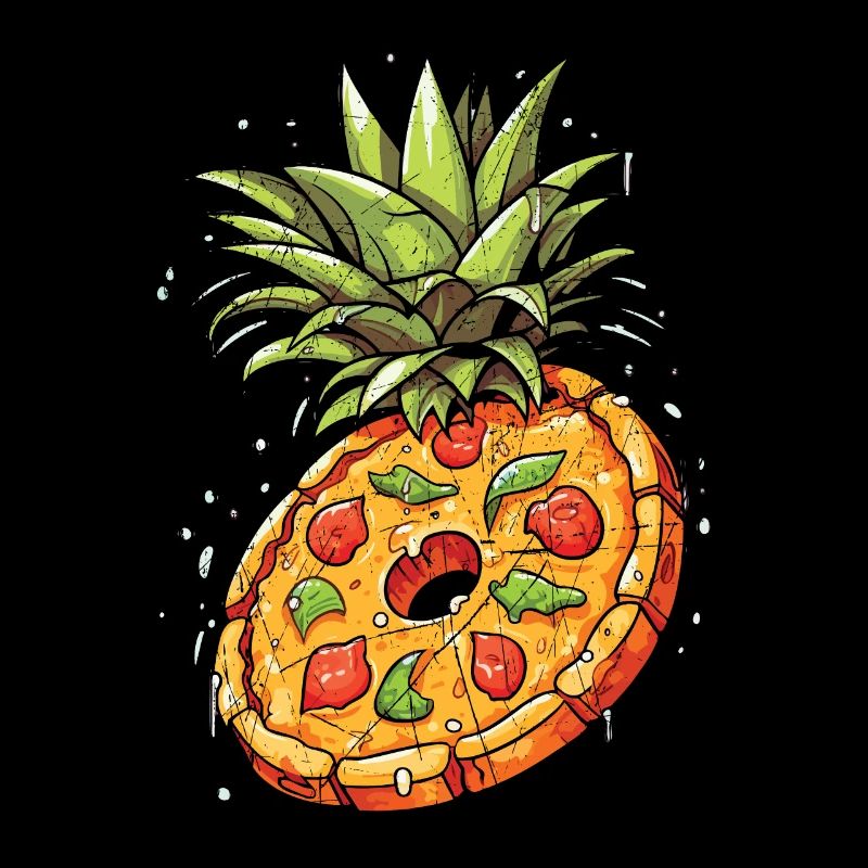 Pizza And Pineapple Tropical Fruit Pizza Eater