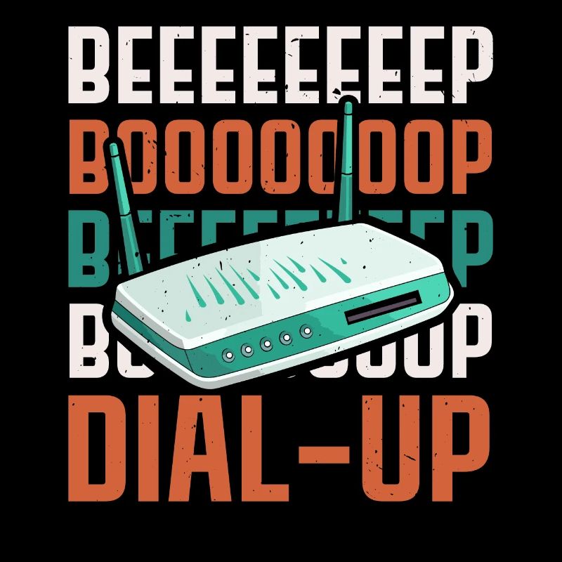 Dial Up Internet Connection 90's Computer Jokes