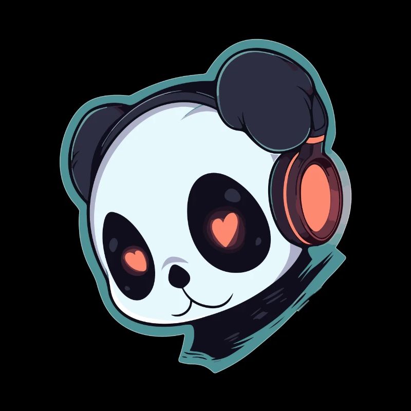 Cute Halloween Panda DJ Techno Rave DJ