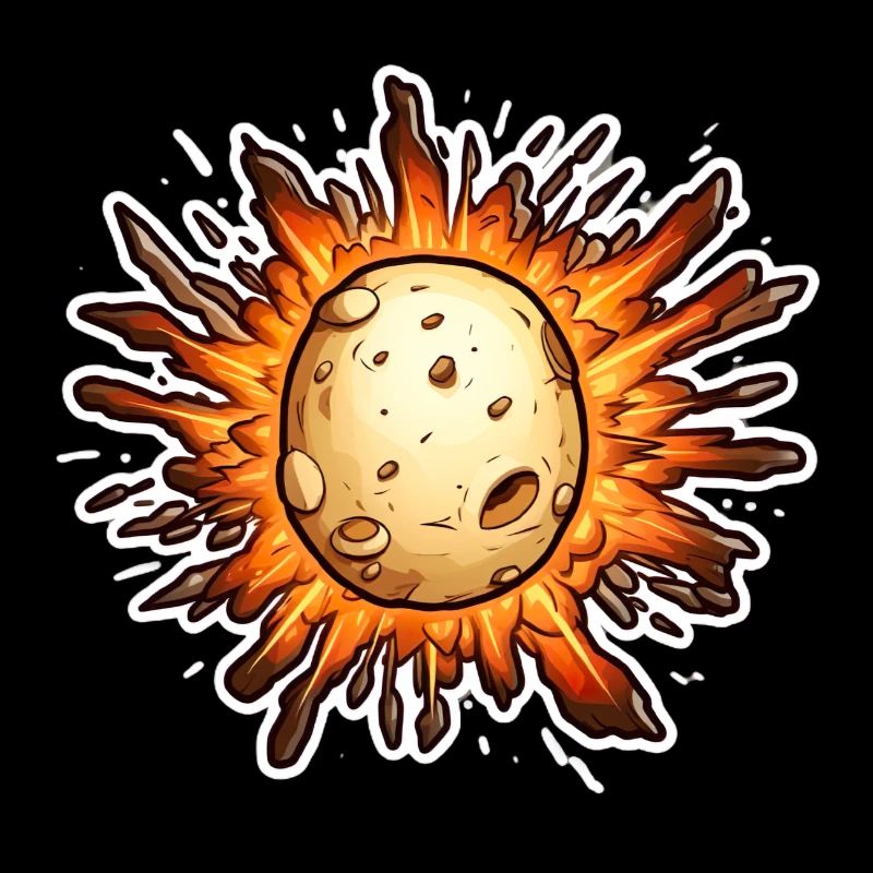 Explodierende Kartoffel Kartoffelbrei Explosion
