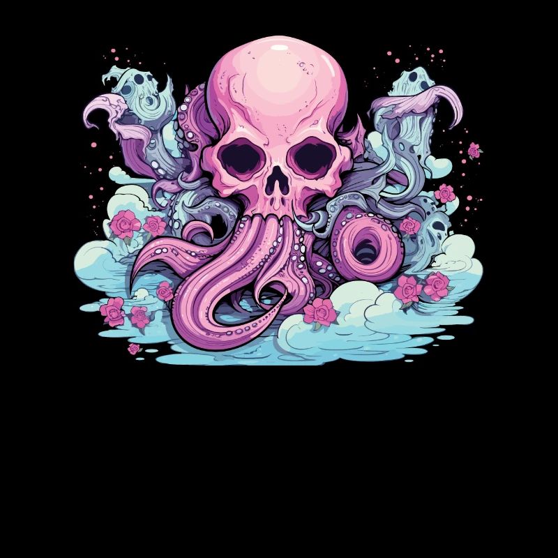 Pastel Goth Lover Soft Grunge Octopus Aesthetic