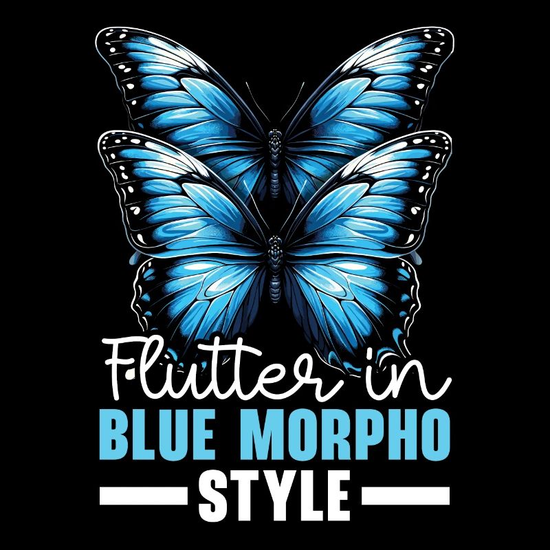 Papillon amoureux insecte insecte bleu Morpho papillon