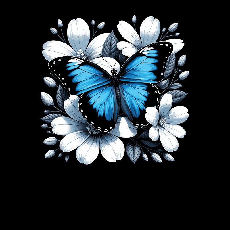 Papillon amoureux insecte insecte bleu Morpho papillon
