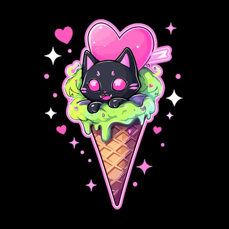 Liebes Eis Süßer Kitty Valentinstag