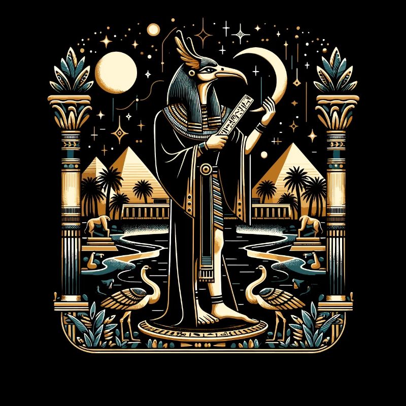 Thoth Egyptian Mythology Diety Ibis Ancient Egypt