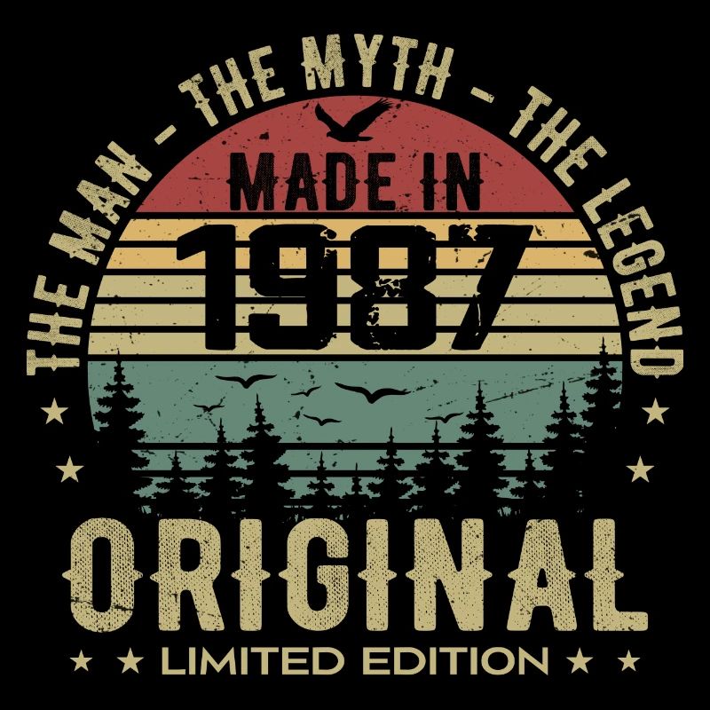 Original 1987 Retro 1987 Geburtstagsgeschenk 1987