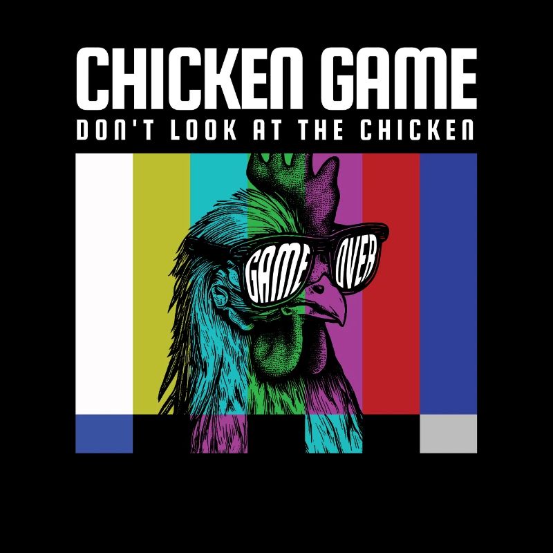 Jeu de poulet Ne regardez pas le poulet