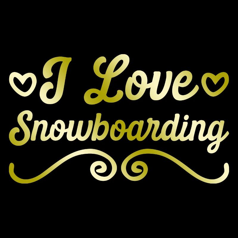 Ich liebe Snowboarding