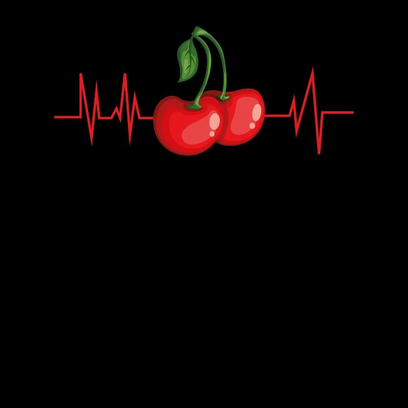 Cherries fruit heartbeat gift gift