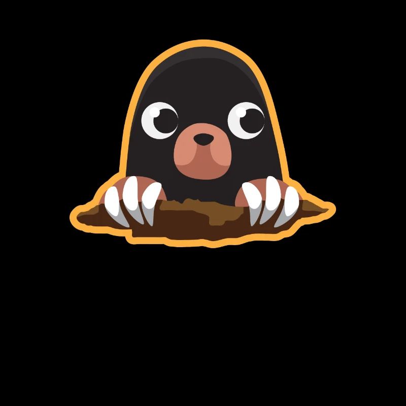 Mole Cute Cute Digging Maulwürfhügel Klein