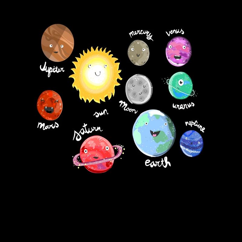 Système solaire lune espace mignon espace extra-atmosphérique