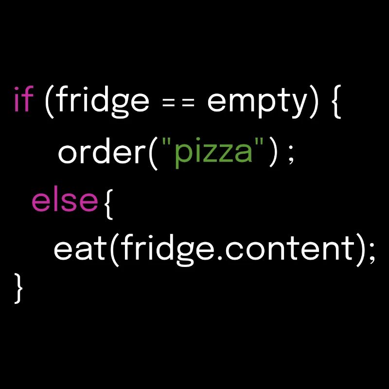 Lustiges Essen und Coding Design