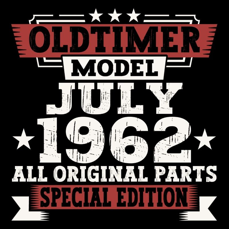 Oldtimer July 1962 60th Birthday Gift Men