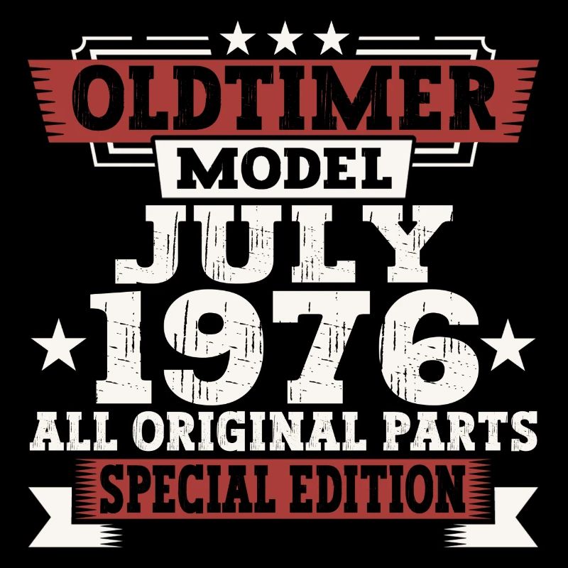 Oldtimer Juli 1976 46. Geburtstag Geschenk Herren