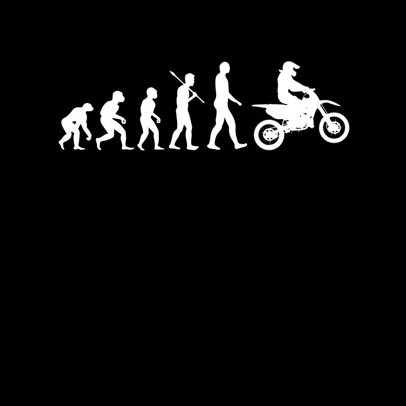 Motorradfahrer Motorrad Evolution