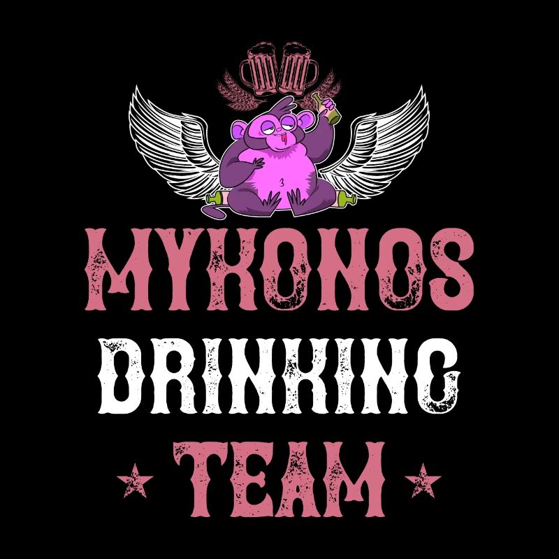 Équipe de mykonos drinking