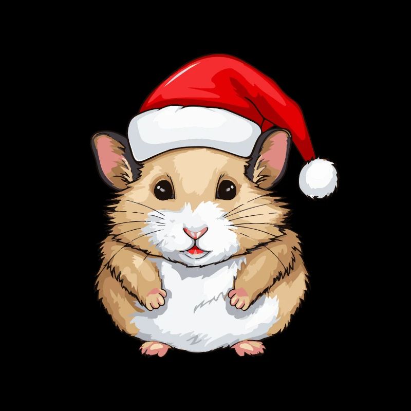 Hamster Weihnachten Tier Kopf