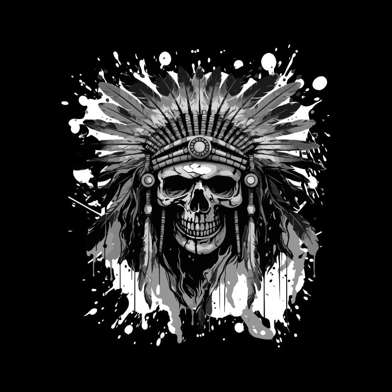 Apache Totenkopf Indianer