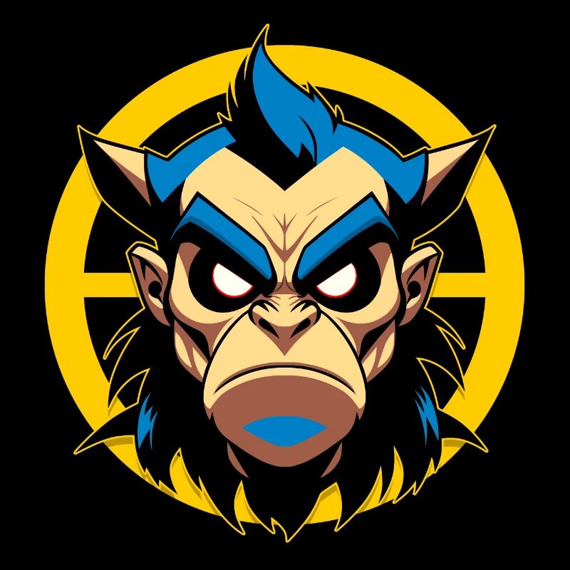 Evil man with horns
