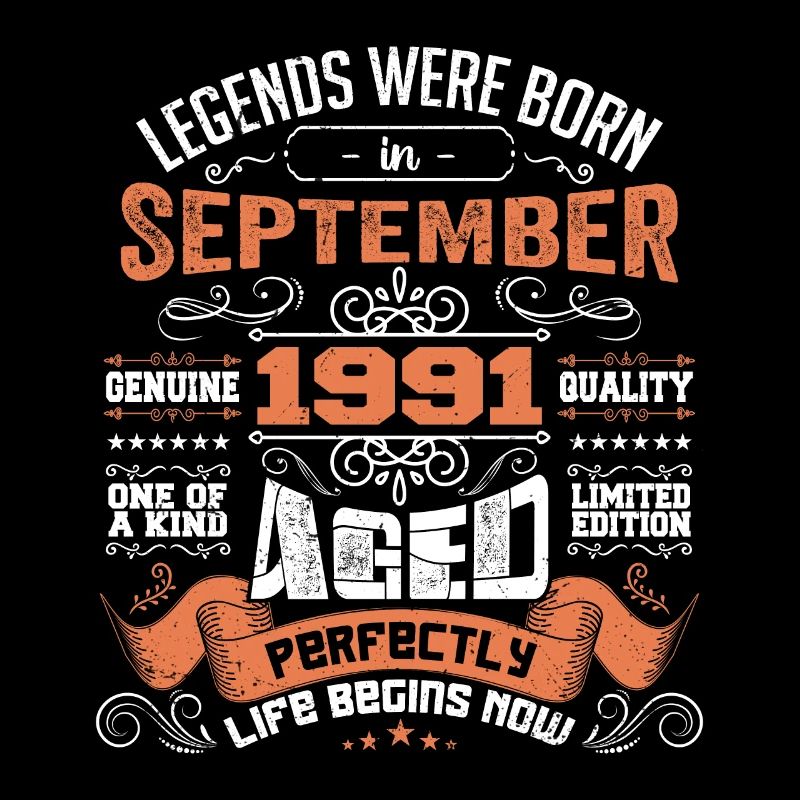 legends were born in September 1991 | gift ideas