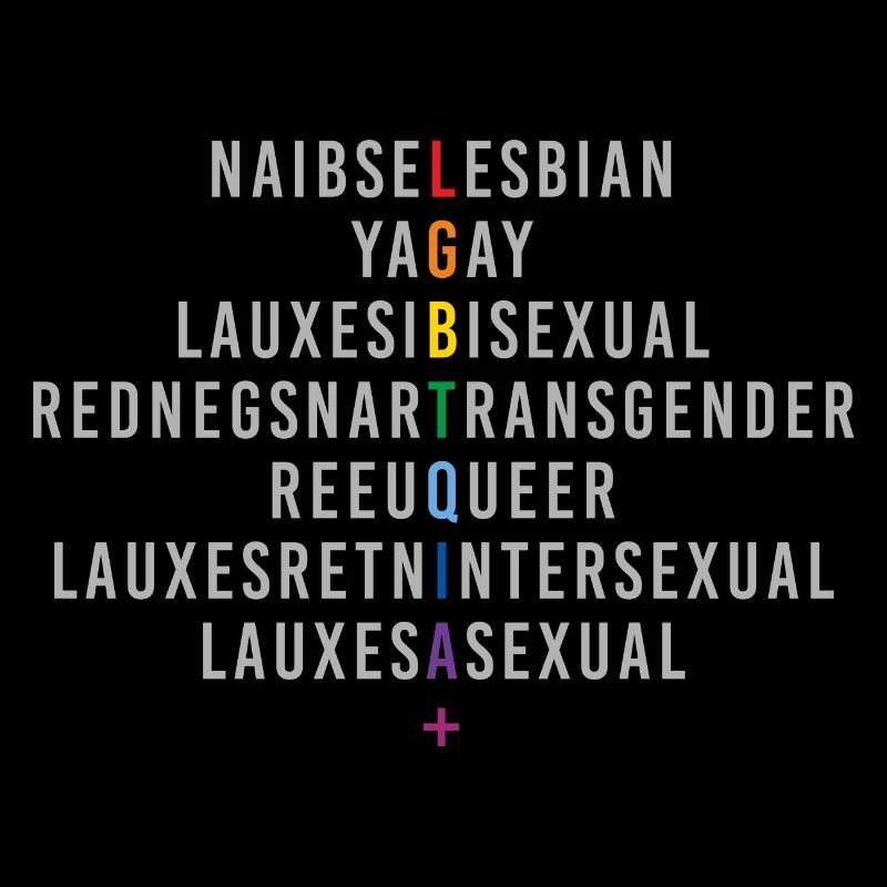 Reflet du drapeau arc-en-ciel LGBTQIA+
