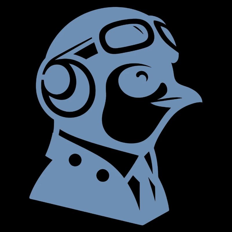 Penguin Pilot Airplane Flying Flight License