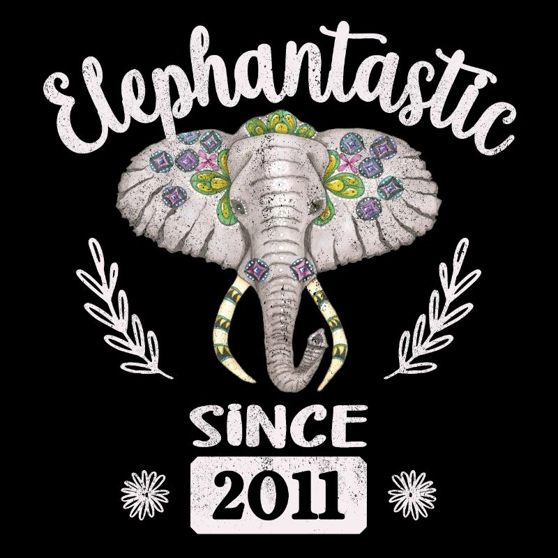 Elephantastic depuis 2011, tête d’éléphant ornée