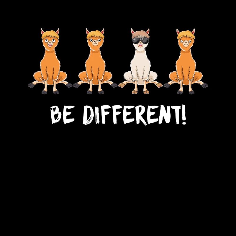 Be Different - Lama Proverbe - Cadeau doux lama