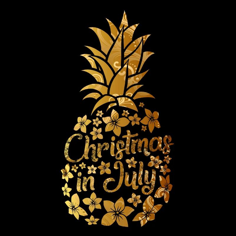 Noël en juillet Plage colorée d’ananas été